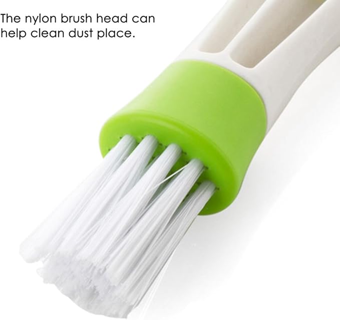 SENHAI Mini Duster for Car Air Vent, Set of 3 Automotive Air Conditioner Cleaner and Brush, Dust Collector Cleaning Cloth Tool for Keyboard Window Leaves Blinds Shutter