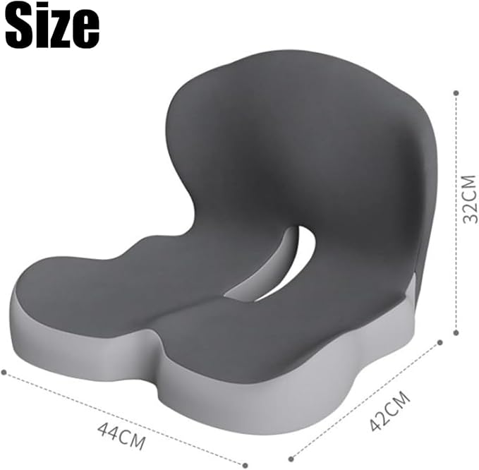 Back and Seat Cushion, Trucker Seat Cushions for Long Sitting, Car seat Cushion with Back Support, Seats Cushions for Lumbar Pain and Supporting The HIPS, Trucker Essentials (J)