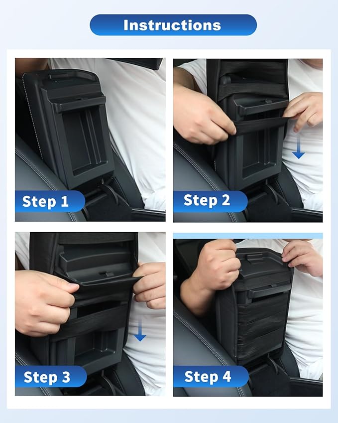 CDEFG for 2025 2026 Chevy Equinox Center Console Cover for 2025 2026 Chevrolet Equinox (LT/RS/ACTIV) Accessories Arm Rest Cover Equinox 2025 2026 Armrest Cover Cushion Pad