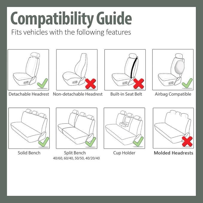 TLH Car Seat Covers Premium 3D Air Mesh Automotive Seat Covers Full Set Blue Seat Covers Airbag Compatible and Split Rear Car Seat Cover Universal Fit Interior Accessories for Cars Trucks and SUV