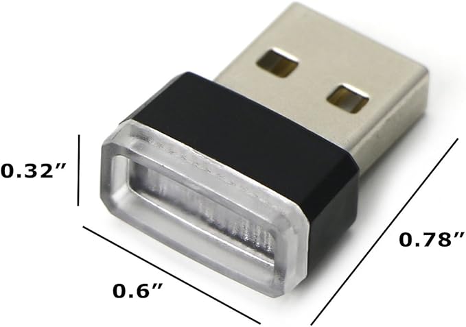 iJDMTOY Emerald Green USB Plug-in Miniature/Nano LED Car Interior Ambient Accent Lighting Kit