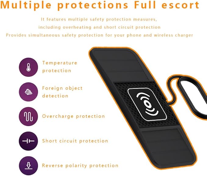 Wireless Charging Pad for Car for Chevrolet Trailblazer 2002-2009 2021-2026, DIY Trim-to-Fit Slim Non Slip Fast Charger Car Wireless Charging Pad 30CM Cable,B 30cm USB Plug Cable