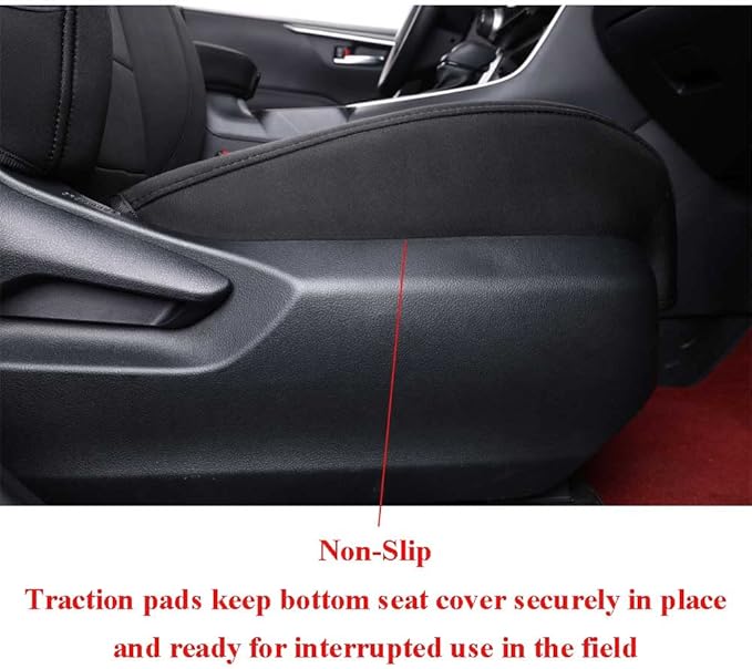 EKR Rav4 Seat Covers Custom Fit for Toyota Rav4 (Only Hybrid) 2019-2025 LE,XLE,XLE Premium,Limited,Woodland Edition,Car Seat Cover Full Set for SUV,Neoprene(Black)