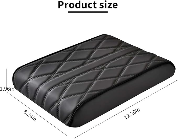 Car Armrest Cushion for Lincoln Nautilus 2018 2019 2020 2021 2022 2023 2024 2025, Car Center Console Cover Armrest Pad Soft Leather Car Interior Accessories,Red