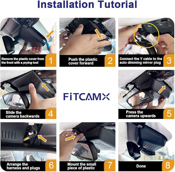 Fitcamx 4K Dual Dash Cam Suitable for Kia Telluride S LX EX SX X-pro X-Line 2020 2021 2022 (Part NO#S9000), OEM Look, Front 2160P+Rear 1080P Video, Built-in WiFi & APP, Loop Recording, G-Sensor, 128GB