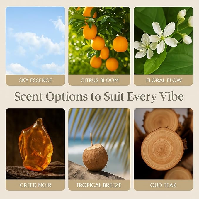 Aeris Car Fragrance Refill Kit - Includes 3 Pack Refill Scent Stones (Creed Noir (3 Pack Refill Kit))