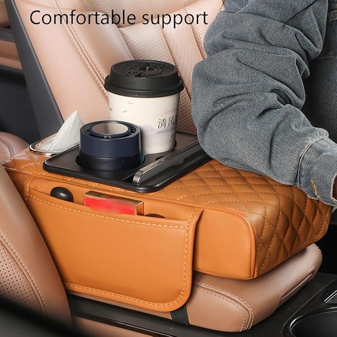Center Console Cover for Jeep Cherokee 1984-2001 XJ,Car Center Console Cover,Armrest Storage Box Mat,Car Center Console Cushion Pad,Car Armrest Box Pad,Black