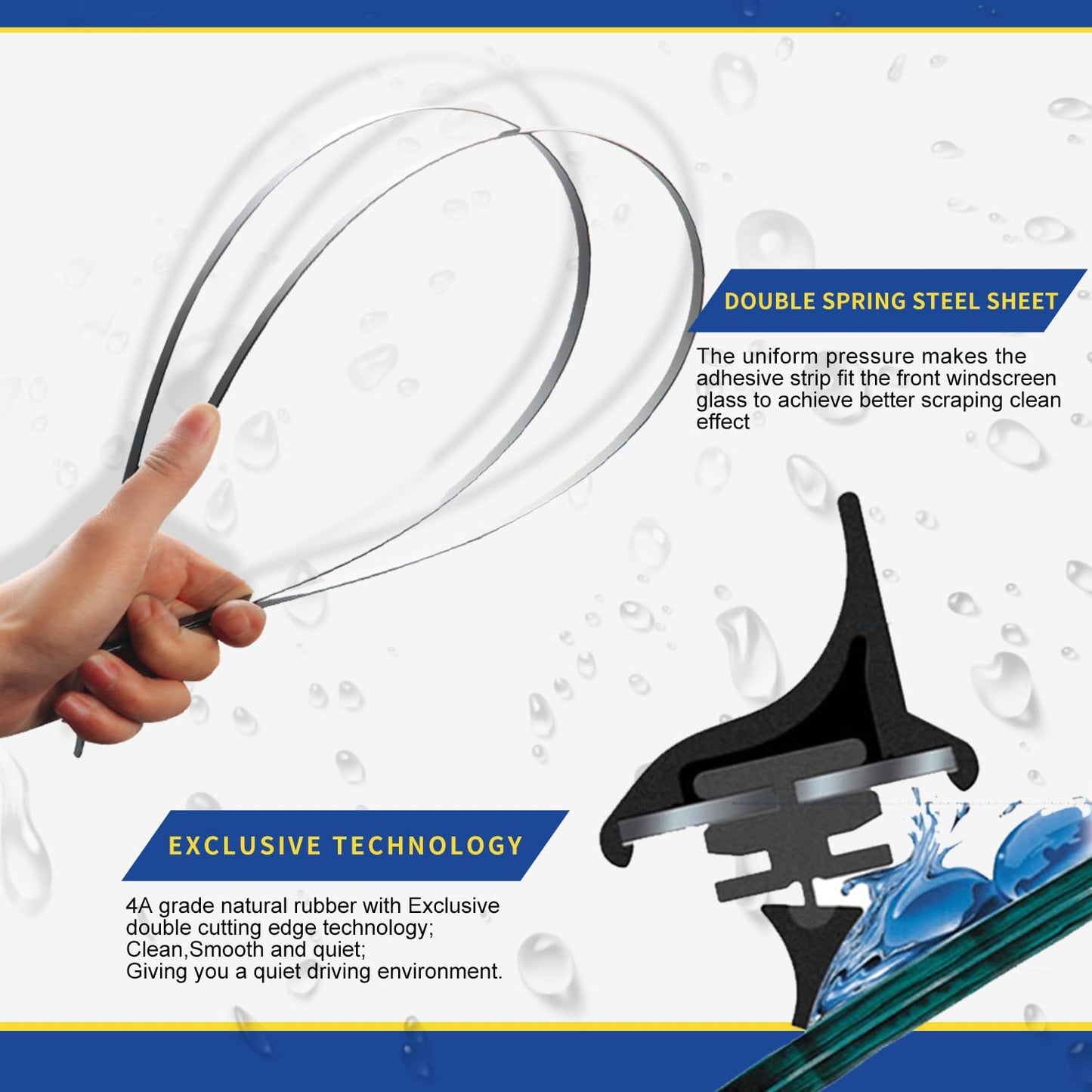 Wipers Factory Replacement For BMW X5 E70 X6 E71 E72 2007-09/2011 Original Equipment Windshield Wiper Blades Set - 24"+20" Side Lock (Set of 2) Not J HOOK