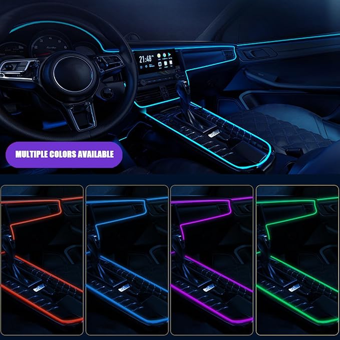 Car Interior Lights for Lexus is/HS/ES/LS/GS/HS/LM/UX/NX/RZ/RX/TX/GX/LX LED Car Interior Atmosphere Lamp Car Ambient Lighting Kits,Green