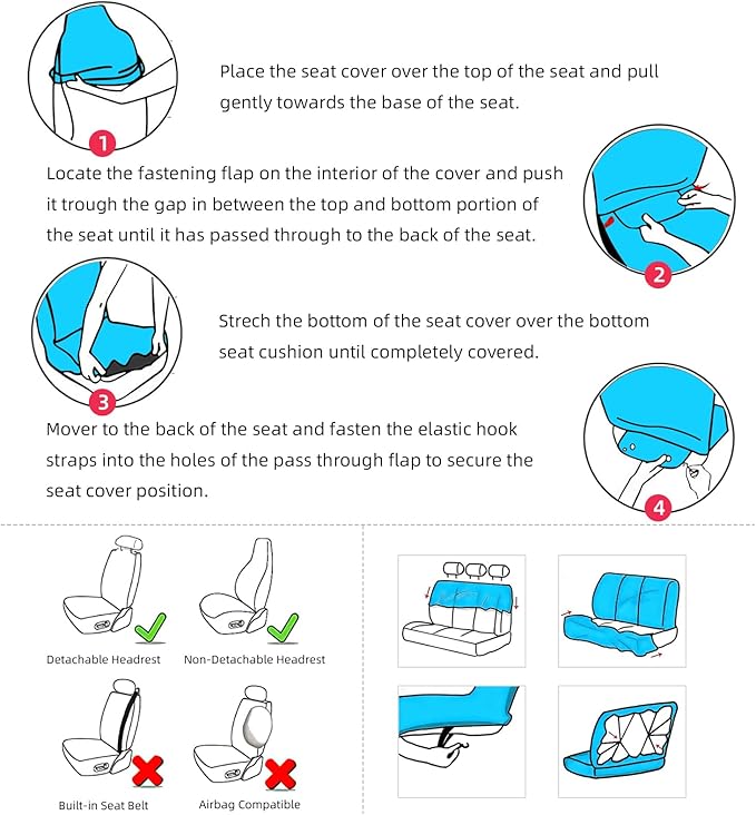 5 Pcs Premium Flower Car Seat Cover, Breathable & Washable Car Seat Covers Full Sets, Fashionable Printed Seat Covers for Cars Interior, Universal Fit for Most Cars, Sedan, Truck, SUV