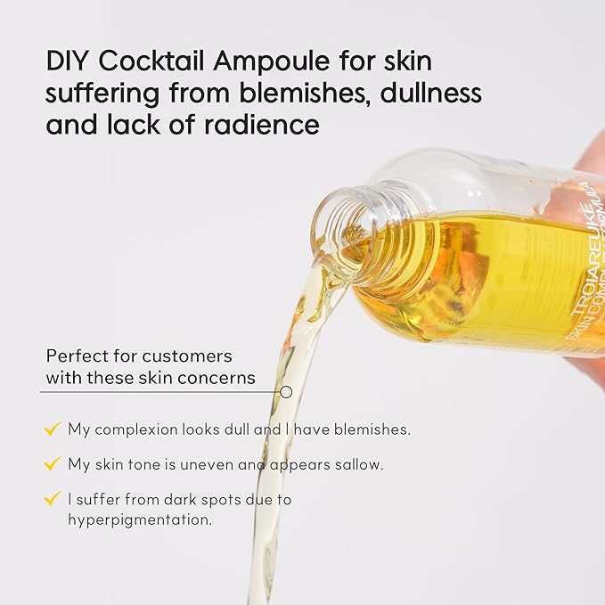 TROIAREUKE H+ Cocktail Ampoule Toner (2.37 Fl. Oz., Yellow)