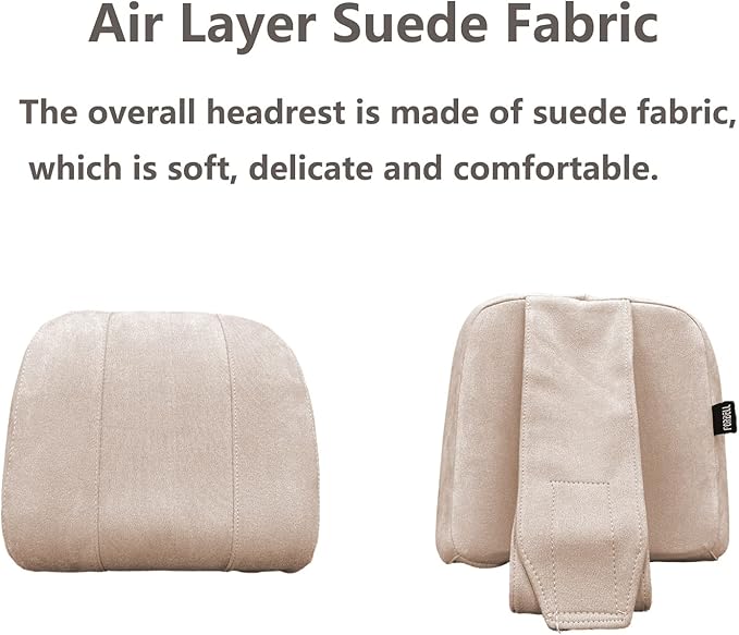Car Neck Pillow Headrest, Memory Foam Car Headrest Pillow,Headrest Pillow for Car Relax Head Muscles and Relieve (Orange)