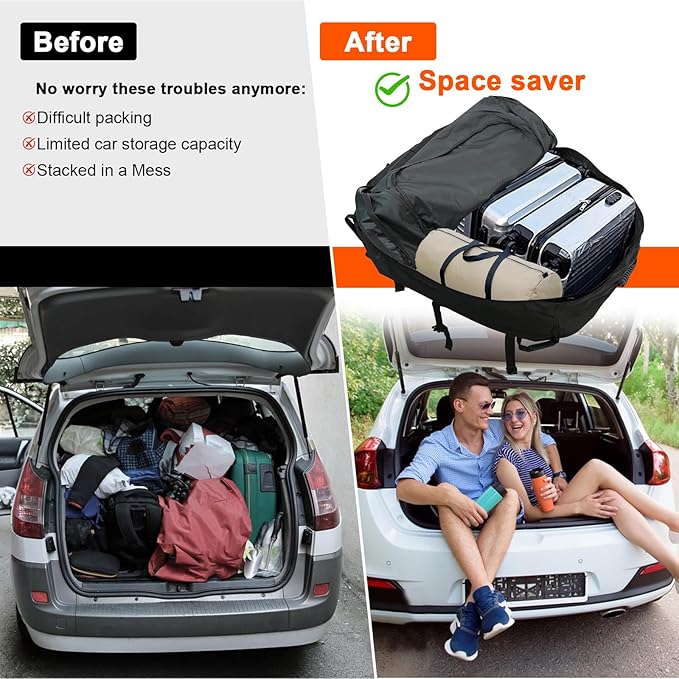 Car Rooftop Cargo Carrier Bag Waterproof Duty- Car Roof Top Carrier, Roof Top Carrying Bags 28 Cubic Feet