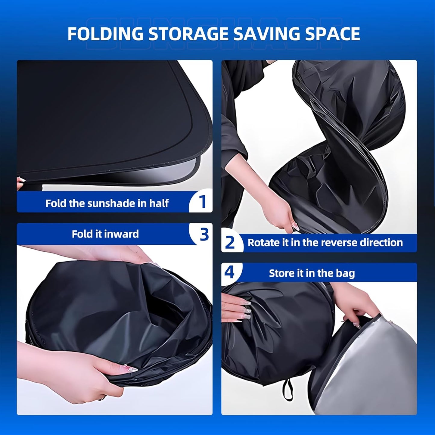 Windshield Sun Shade for Ford Explorer (SUV ST XLT Limited Platinum) 2020-2025 Foldable Sunshade Custom Fit Front Window Car Interior Accessories Protector Blocks UV Rays