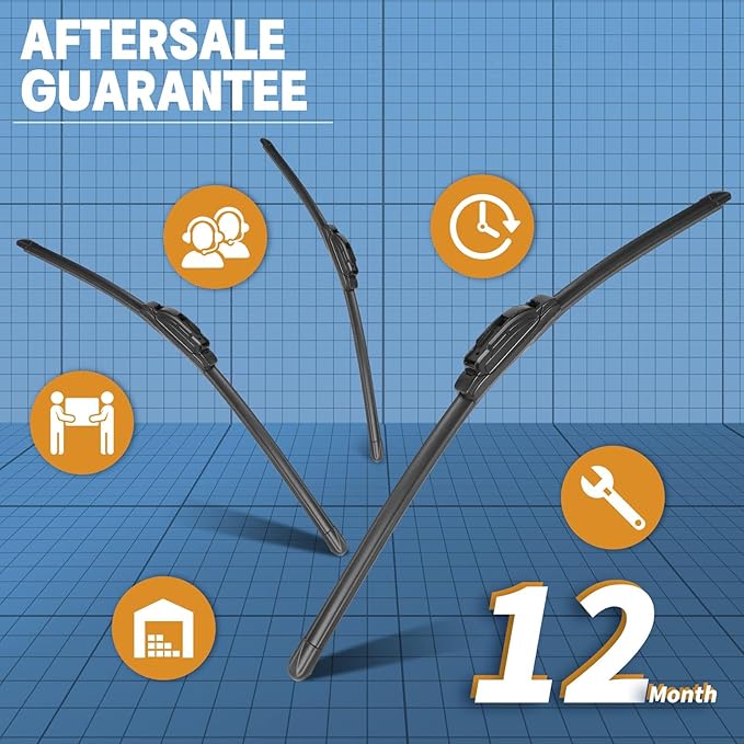 MIKKUPPA 26"+18"+10" Windshield Wipers - Replacement for 2020-2023 Toyota Highlander - U/J Hook All Season Wiper Blades, Pack of 3