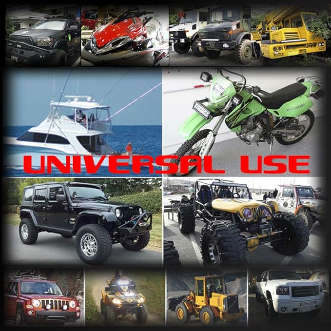 2 Pods LED Rock Lights, Ampper Waterproof LED Neon Underglow Light for Car Truck ATV UTV SUV Offroad Boat Underbody Glow Trail Rig Lamp (Red)