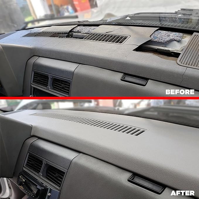 DashSkin Dash Cover Compatible with 1988-1994 C1500 C2500 C3500 K1500 K2500 K3500 Silverado Sierra Tahoe Yukon Suburban in Dark Grey (AKA Bluish Grey) - Hard Molded Plastic Dashboard Cap