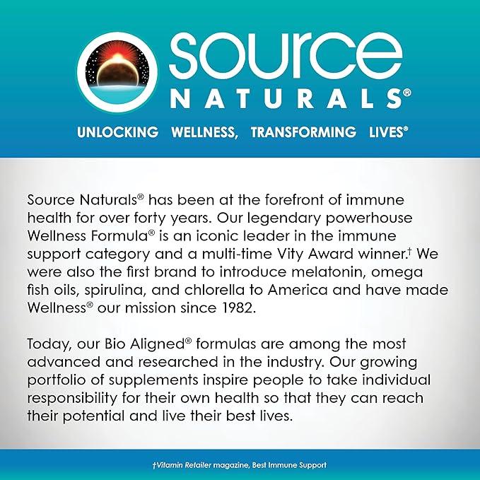 Source Naturals B-50 Complex 50 mg B-Vitamins for Energy Production Support - 100 Tablets