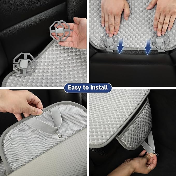 West Llama Car Seat Covers for Summer,Ice Silk Bottom Seat Covers for Cars Include 1 Piece Front Driver Seat Pad Mat Universal Fits 90% SUVs,Cars,Sedans(1Piece-White)