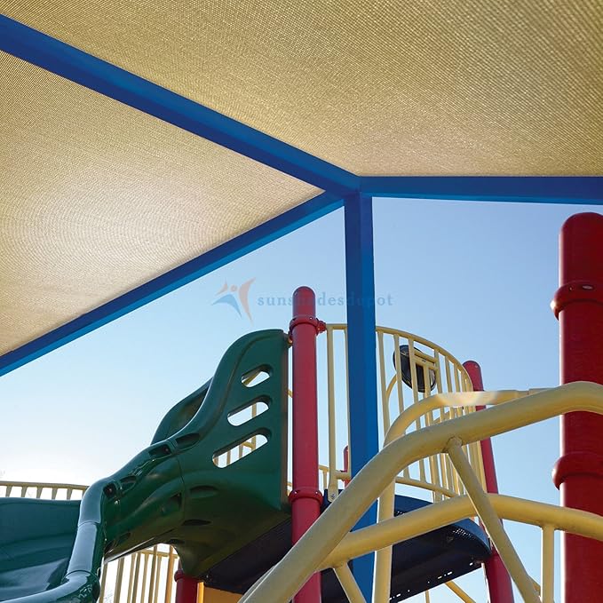TANG Sun Shade Fabric Roll 8'x149' Shade Cloth for Garden Beige HDPE Mesh Shading Pergola Cover Replacement Canopy, 95% Blockage Sunshades for Outdoor Patio Backyard Plant