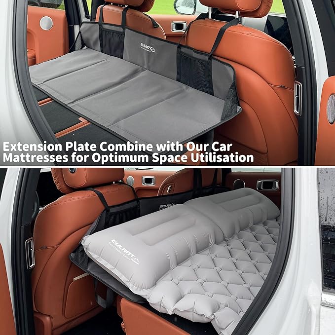 Portable Air Mattresses for Sleeping,Car Rear Seat Mattress Extension Plate,Folding Car Bed Mattress,Increase Travel Trunk Space & Car Bed Camping Space for Car/SUV/Model Y/3-Camping Essential 