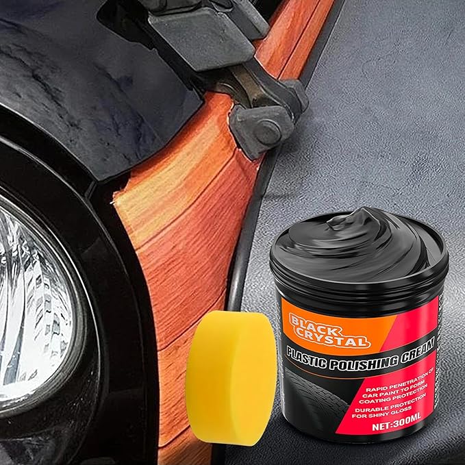 Cleaner Wax - Car Trim Restorer, Leather Maintenance Wax | Scratch Repair Paste, Vehicle Detailing Supplies for Headlights, Windshield, Chrome, plastlc, Metal Parts, Coating Polish Shine Protect