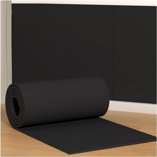 Self-Adhesive Garage Wall Protectors - Rubber Foam Stud Guards for Gym & Studio - Grey Foam Pads (39.3x39.3in/100x100cm) - Wall Damage Protection