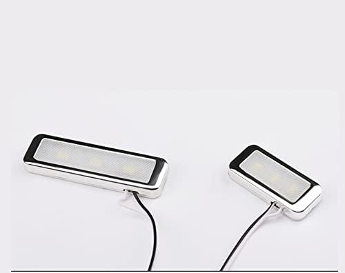 Automotive Door Handle Lights,12V 4pcs LED Interior Lights Multicolor Universal Fit for Car Interior Atmosphere Light (Pink)