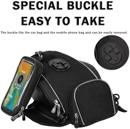 Motorcycle Tank Bag for BMW G310GS G310 GS G 310 GS, Magnetic & Strap Mount Tank Bag for Motorcycles, Motorcycle Touring Navigation Luggage Bag Tank Bags,A Strap