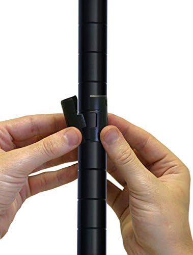 Omega 14" Deep x 48" Wide x 63" High 3 Tier Black Starter Shelving Unit
