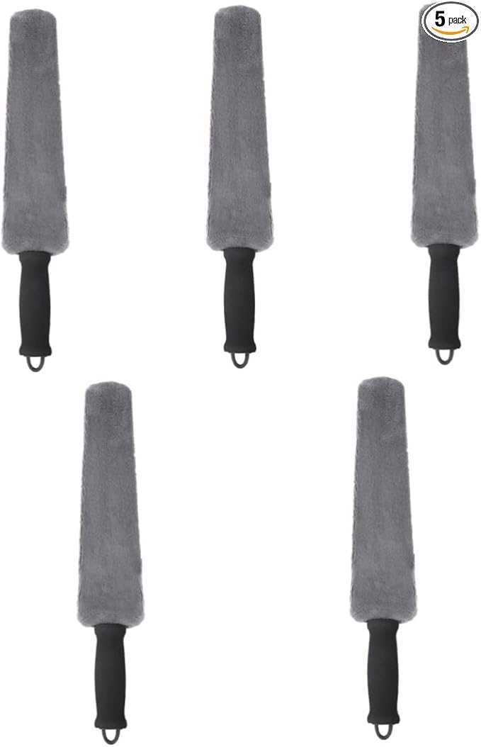 SOLUSTRE 5pcs Car Vent Cleaner Brush Soft Detail Cleaning Tool for Automotive Air Conditioner Outlets Lightweight Duster for Car Interior and Maintenance