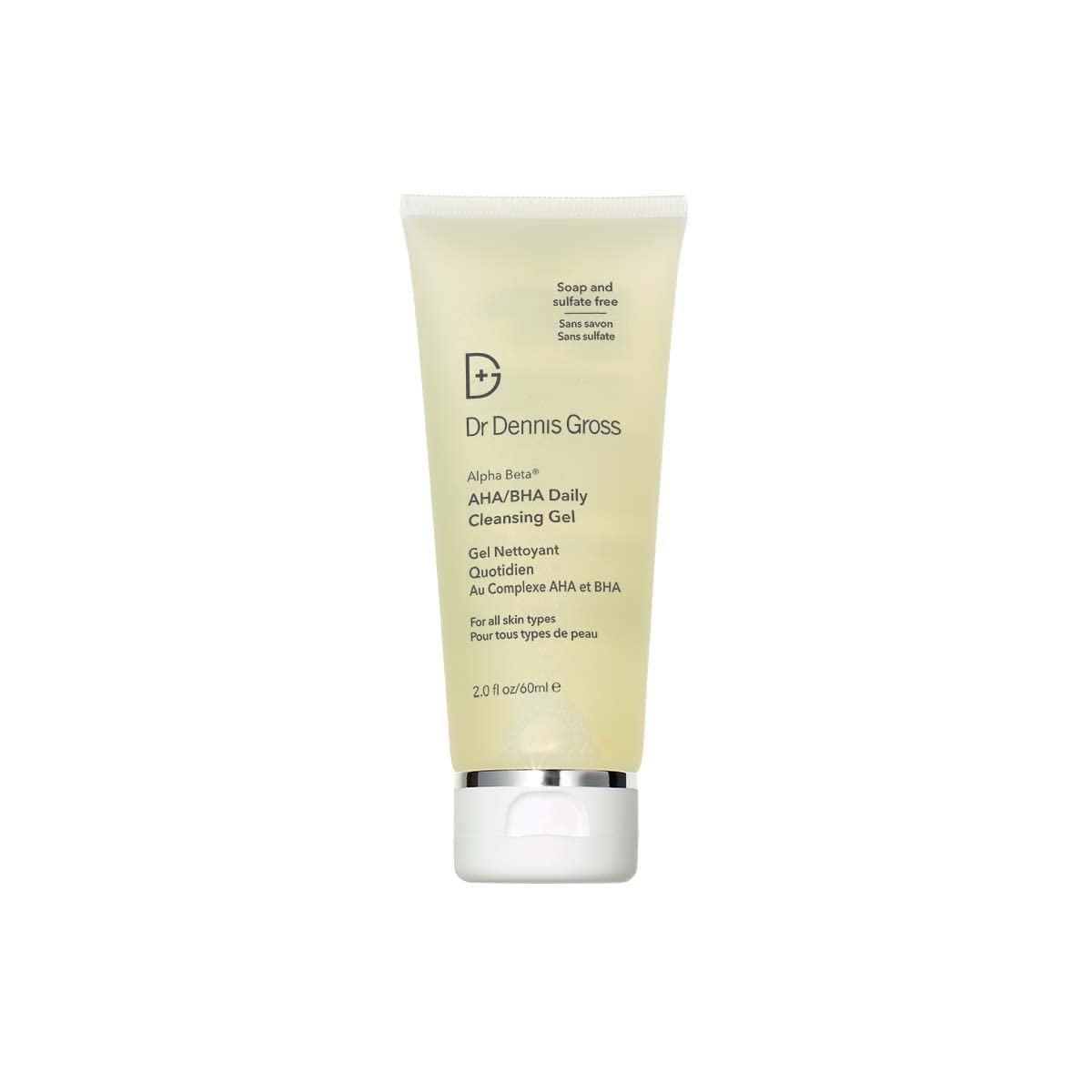 Dr Dennis Gross Alpha Beta® AHA/BHA Daily Cleansing Gel, for Skin That is Dull, Congested and Uneven Tone & Texture (2 Fl Oz)