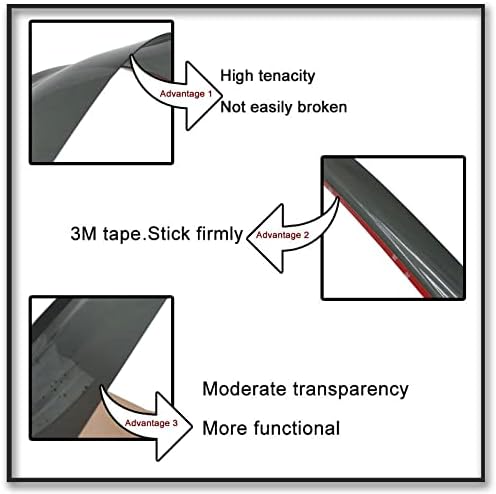 Wind Deflector Compatible with Nissan Altima 4-Door Sedan 2007-2012 Smoke Sun/Rain Guard Window Visors 94005