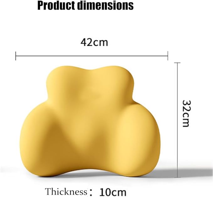 Car Lumbar Support Pillow for Lexus NX 500h+(PHEV) 2025 Memory Foam Back Support Cushion Breathable Car Seat Lumbar Pad Accessories,Grey