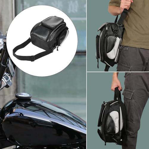 Motorcycle Tank Bag for Honda VFR 800 X Crossrunner VFR800 800X, Magnetic & Strap Mount Tank Bag for Motorcycles, Motorcycle Touring Navigation Luggage Bag Tank Bags, B Magnetic