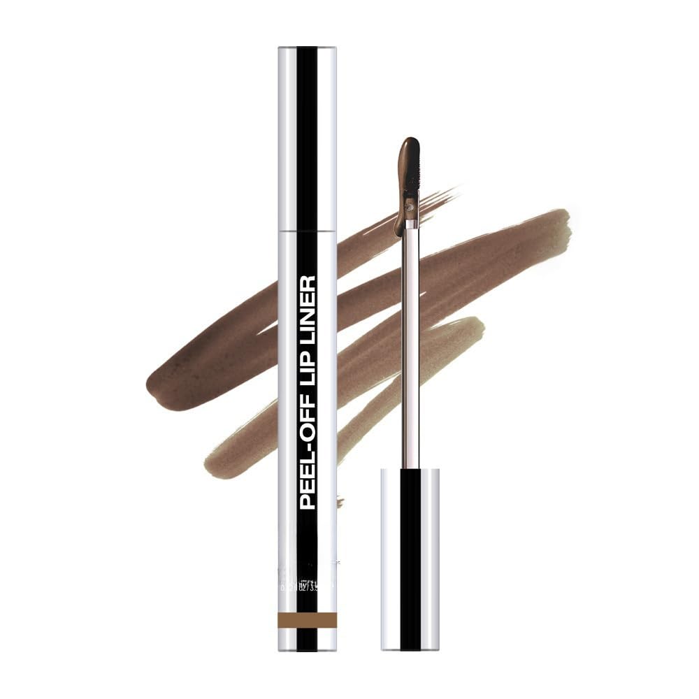Longwear Peel-off Lip Stain Marker Peel Off with Vitamin E - Smudge-Resistant Lip Liner & Base for All Skin Types (04#)
