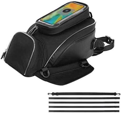 Motorcycle Tank Bag for BMW G310GS G310 GS G 310 GS, Magnetic & Strap Mount Tank Bag for Motorcycles, Motorcycle Touring Navigation Luggage Bag Tank Bags,A Strap