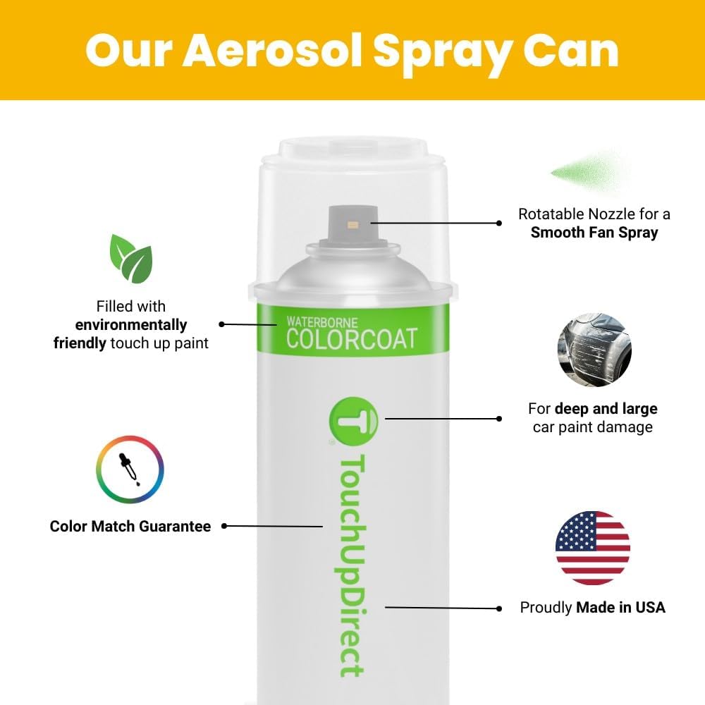 TouchUpDirect 1M1 Smoke Compatible with Toyota Exact Match Touch Up Paint Aerosol - Essential Kit