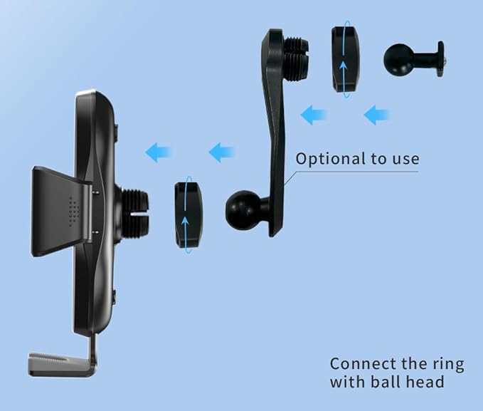 Car Phone Holder for Ford Focus MK3/MK3.5 (2012–2018) ST/RS/SE,Vehicle-Specific Dash Phone Mount,360° Rotating Adjustable Cell Phone Holders with Stable Clip Design,Ford Focus Auto Accessories