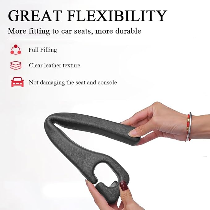 Car Seat Gap Filler Organizer Compatible with Mazda Cx5 CX-5 Accessories Seat Gap Plug Blocker with Storage Slot Non-Slip Car Cup Holder Coaster Black