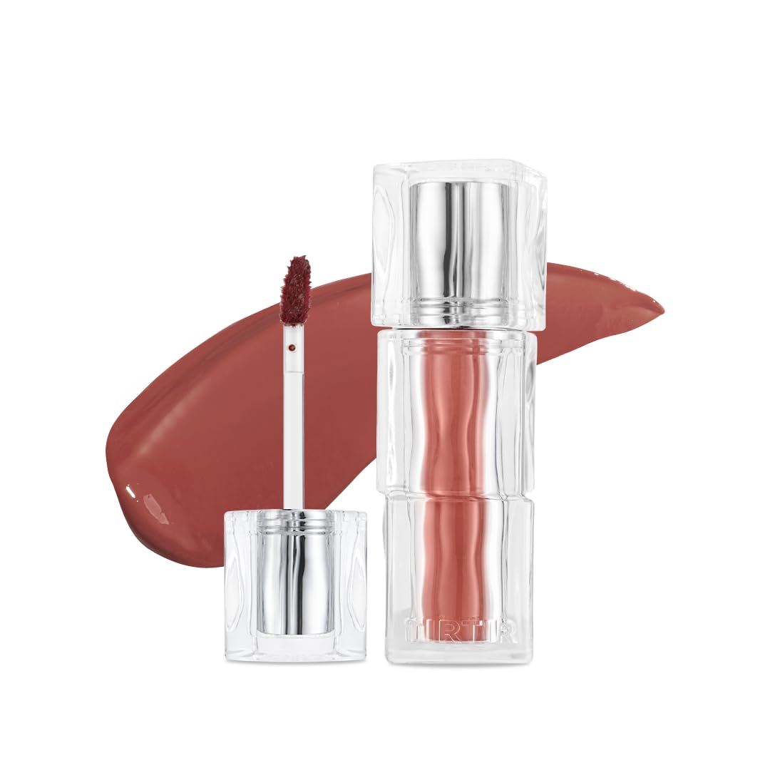 TIRTIR [*Mini Size Waterism Tinted Lip Gloss #05 Scotch Shot, 0.06 Fl Oz – Kiss Ready Lipgloss, 12H Long Lasting Non Sticky Natural Tinted Glow Korean Multiuse Cheek and Lip Tint for Women gift
