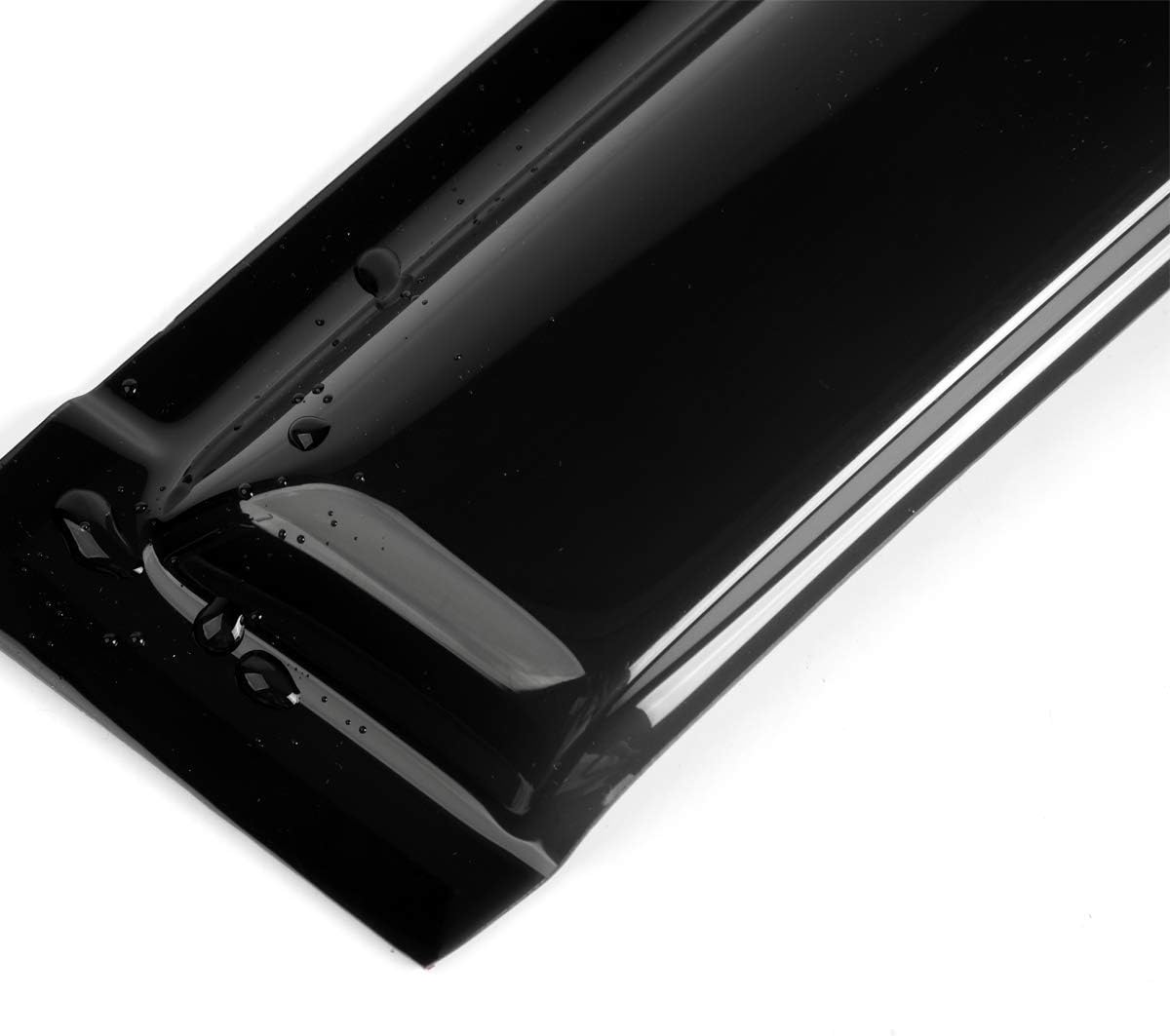 2pcs Outside Mount Style Dark Smoke Window Rain Guards Durable Side Wind Deflectors Vent Window Visors Compatible with 2014-2022 Ford Transit 92676