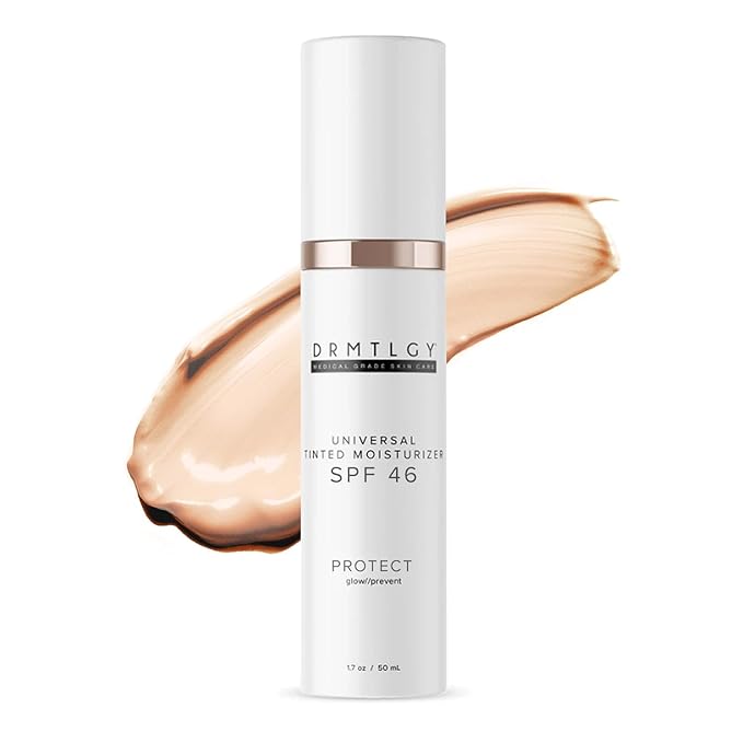 DRMTLGY Hydration Superstars Kit: Needle-less Serum, Peptide Night Cream, Tinted Moisturizer & Essential Facial Cleanser