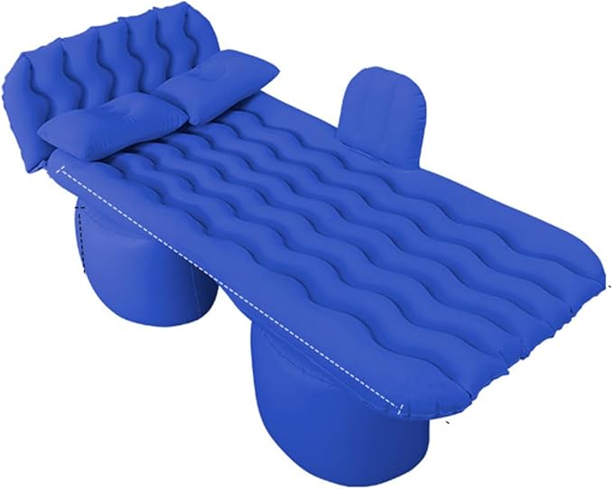 Car Air Mattress for Ford Maverick 2022 2023 2024, Inflatable Car Bed for Back Seat Sleeping, Soft Car Inflatable Bed Back Seat Mattress Airbed,D Blue