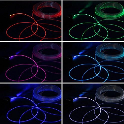 Raysell 2mm 10ft/3meter Length Car Home LED Lighting Decoration PMMA Side Glow Fiber Optic Cable DIY