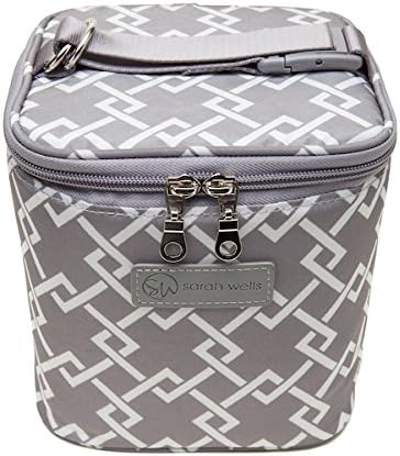 Cold Gold Breastmilk Cooler Bag with Safety Tested Ice Pack – Insulated Milk Storage for Work, Travel & Daycare – Fits Bottles & Pump Parts – Durable, Washable, Safety-Tested Cooler for Moms (Gray)