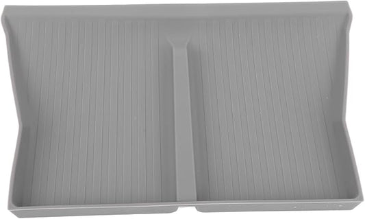 Wire Less Charging Silicone Mat, Center Console Wire Less Charging Mat Easy to Clean Anti Slip Phone Charging Silicone Pad Interior Accessories (Grey W240004613)