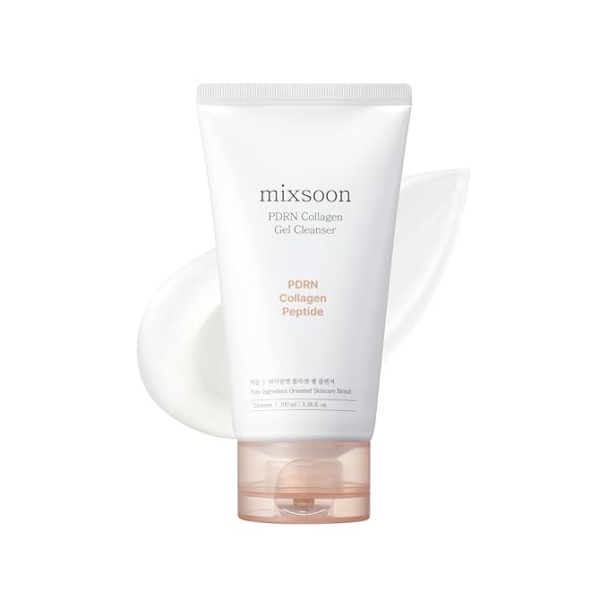 mixsoon PDRN Collagen Gel Cleanser 3.38 Fl. Oz / 100ml Deep Pore Cleansing Lightweight Daily Gel Cleanser Face Wash for All Skin Types Korean Glass Skin Care