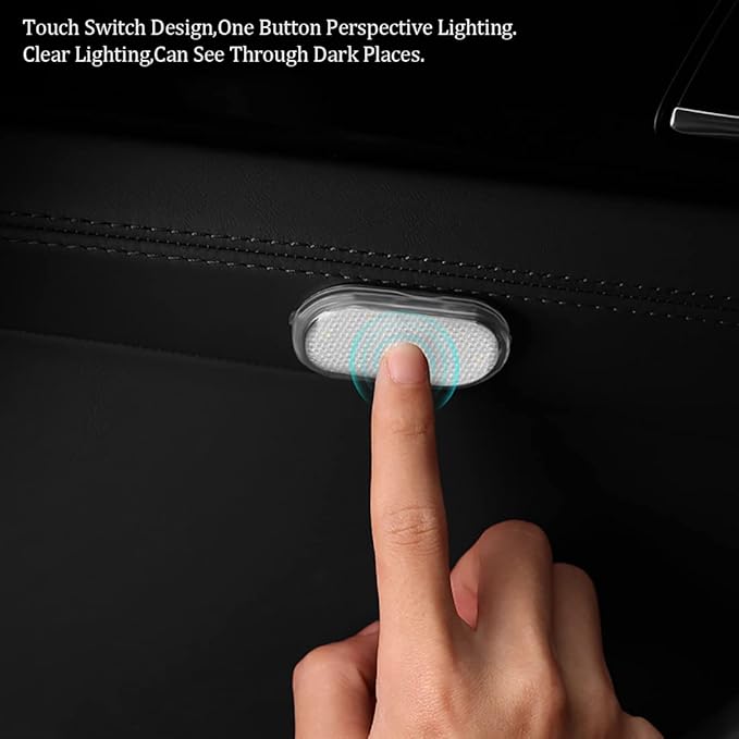 2 PCS Car Led Lights Interior,7 Colors Ambient Lighting Car Interior,USB Rechargeable Car Interior Reading Light,Portable Led Lights for Car