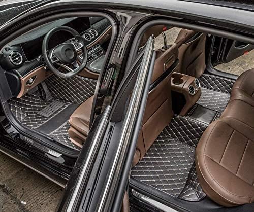 Custom Car Floor Mats Custom Logo/Pattern for SUV Van Truck Sedan Coupe Car Mats Full Surrouded Floor Mat All Weather Waterproof and Anti-Slip Protection Car Floor Liners(Wine red)